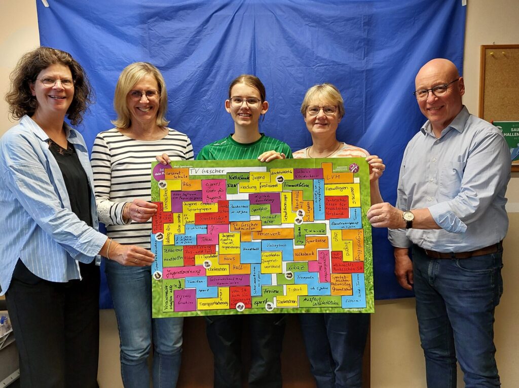 von links nach rechts: Sonja Lüdiger, Gisela Roeder, Indra Klein, Simone Berlemann, Christoph Vornholt.