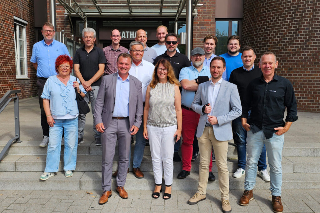 Vertretung der Stadt Baunatal zu Besuch im Ahauser Rathaus.